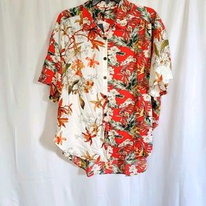 Buffalo David Bitton Woman's Oversize Floral Shirt